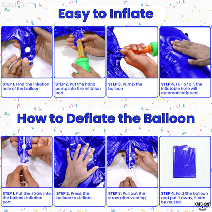 KatchOn, Navy Blue Number 8 Balloon - 40 Inch | Number 8 Balloons for Birthdays | 8th Birthday Decorations Boy | Blue 8 Balloon Number, 8 Year Old Balloon | 8th Birthday Balloons, Eight Balloon Number