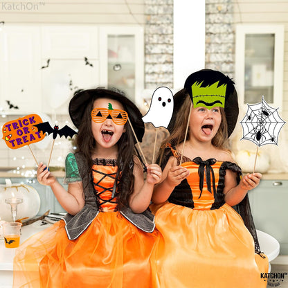 KatchOn Scary Halloween Photo Booth Props, Pack of 22