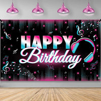 KatchOn, Xtralarge TIK Tok Happy Birthday Banner - 72x44 Inch | TIK Tok Banner for TIK Tok Happy Birthday Decorations | Backdrop for Girls Birthday | Tik Tok Party Decorations for Girls