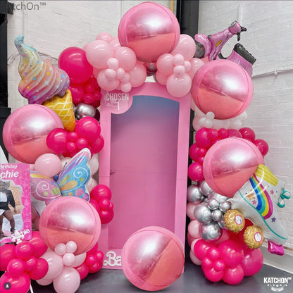 KatchOn, Light Pink Foil Balloons - 22 Inch, Pack 6 | Light Pink Mylar Balloons for Flamingo Party Decorations | Foil Balloon For Birthday, Gender Reveal, Baby Shower, Bachelorette Party Decorations