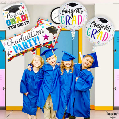 KatchOn, Kindergarten Graduation Balloons - 20 Inch, Pack of 4 | Congrats Grad Balloon, Kindergarten Graduation Decorations 2026 | Graduation Foil Balloons, 2026 Graduation Balloons