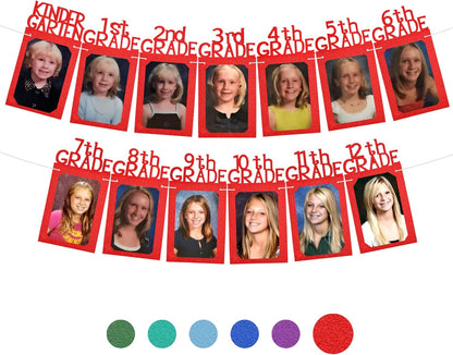 KatchOn, Graduation Decorations 2026 | Felt K-12 Graduation Photo Banner 6x7 - Large, 10 Feet | Class of 2026, Grad Picture Display, 2026 Grad Party Decorations