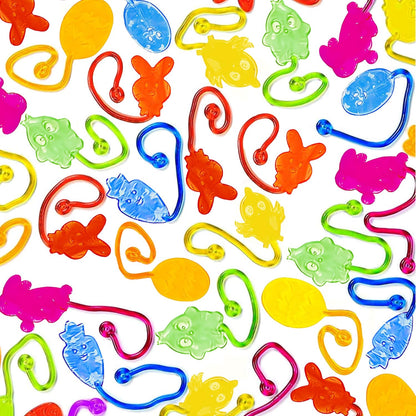 KatchOn, 50 Pcs Easter Sticky Hands Bulk, Easter Egg Fillers, Goodie Bags Stuffers, Easter Party Favors for Easter Basket Stuffers | Sticky Hand Toys for Easter Gifts