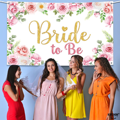 Bride To Be Rose Poster Banner
