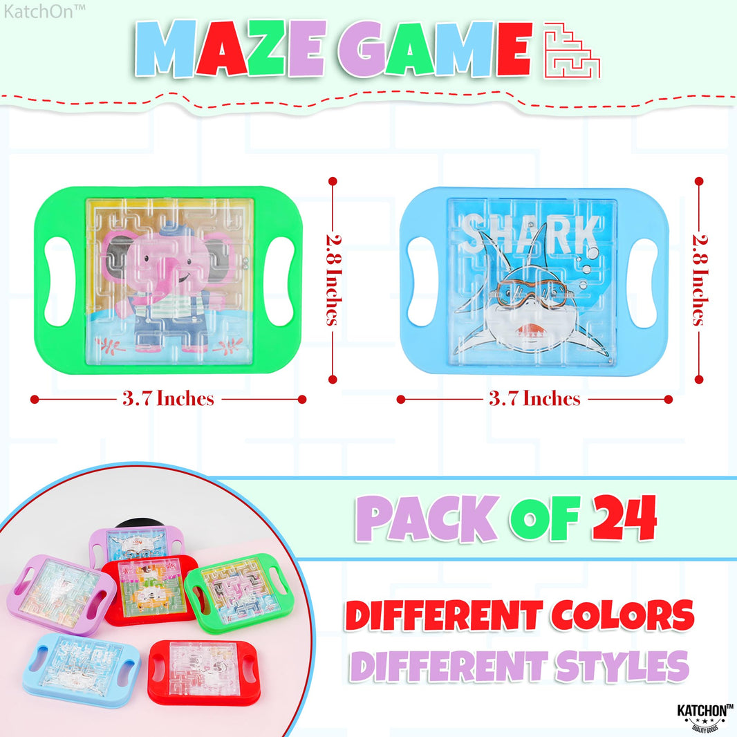 KatchOn, Sensory Maze Fidget Toys - Pack of 24 | Stress Relief Toy, Calming Toys for Kids, Adults | Ball in a Maze Puzzle for Classroom Prizes, Christmas Gifts for Kids | Brain Teaser Party Favors