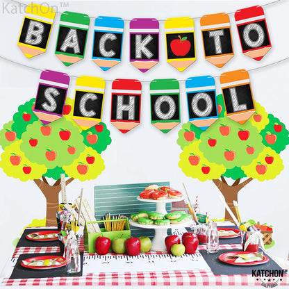 KatchOn Pre Strung Back To School Banner - 10 Feet, Classroom Decor