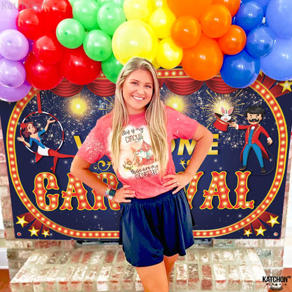 KatchOn, Welcome to The Carnival Banner - XtraLarge, 72x44 Inch | Carnival Games | Carnival Backdrop for Birthday Party | Circus Theme Party Decorations | Carnival Banner for Circus Decoration