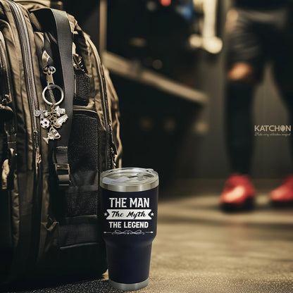 KatchOn, Tumbler & Soccer Keychain, Thank You Gifts | Coffee Tumbler for Men | Valentines Gifts for Him, Men, Dad, Boyfriend | Valentine Gifts for Men, Friend, Dad, Brother | Birthday Gift for Friend