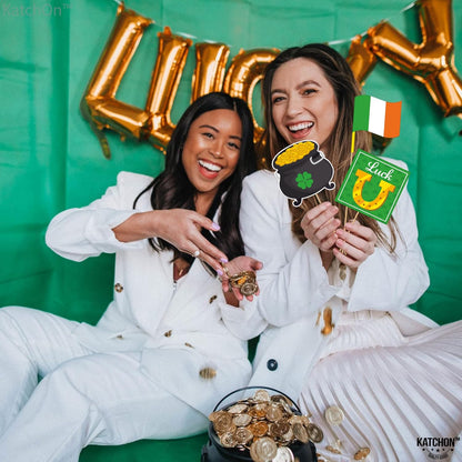 KatchOn, St Patricks Day Photo Booth Props - Pack of 38, St Patricks Day Decorations | St Patricks Day Photo Props, St Patricks Day Selfie Props, Saint Patricks Day Decorations | St Patricks Day Décor