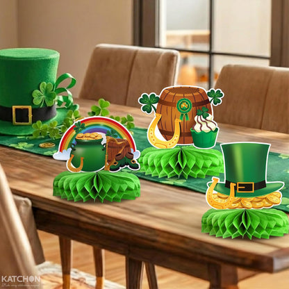 KatchOn, St Patricks Day Decorations Centerpieces - Pack of 12 | St Patricks Day Decorations | Green Centerpiece for St Patricks Day Centerpiece Table Decorations | St Patricks Day Table Decorations