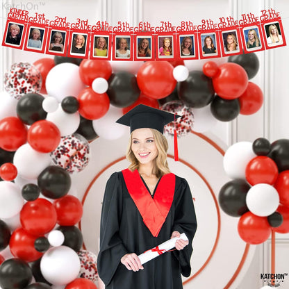 KatchOn, Graduation Decorations 2026 | Felt K-12 Graduation Photo Banner 6x7 - Large, 10 Feet | Class of 2026, Grad Picture Display, 2026 Grad Party Decorations