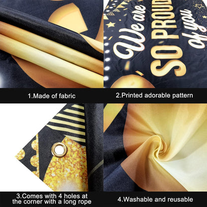 KatchOn, Gold Glitter Future Mr & Mrs Banner - 10 Feet, Pre-Strung, No DIY | Future Mr and Mrs Banner | Engagement Party Decorations | Mr And Mrs Sign for Wedding Decorations | Bachelorette Party