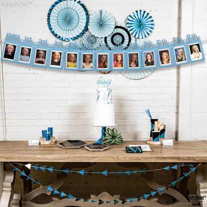 KatchOn, Felt K-12 Graduation Photo Banner 5x7 - Large, 10 Feet | Graduation Picture Banner, 2026 Graduation Decorations Class of 2026 | Graduation Picture Display, 2026 Graduation Party Decorations