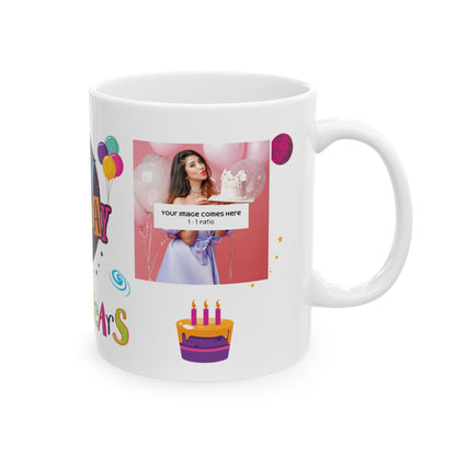 Happy Birthday Space - Customizable 'Years' and 'Photo' Poster