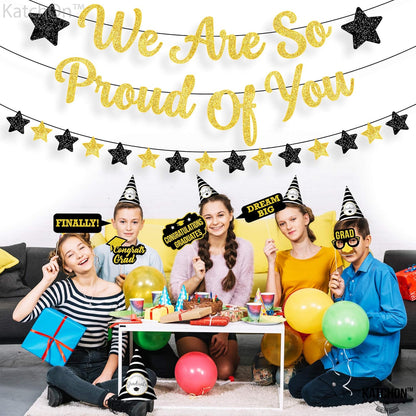 KatchOn, We are So Proud of You Banner - 10 Feet No DIY | Glitter Grad Banners, Graduations Garland, 2026 Graduation Decorations | We are Proud of You Banners, 2026 Graduation Party Decorations