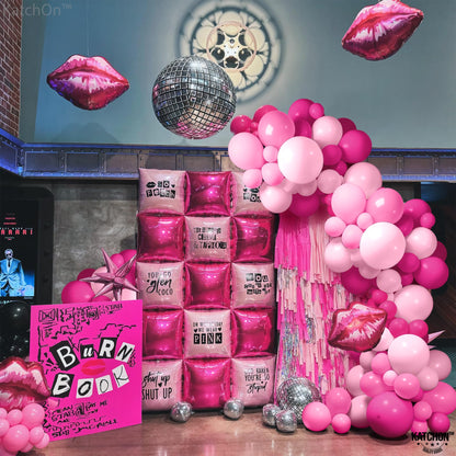 KatchOn, Pink Balloons Arch Kit - 18 Inch, Huge Pack Of 186 | Hot Pink Balloons for Birthday Party Decorations | Pink Balloon Arch Kit | Pink Party Decorations