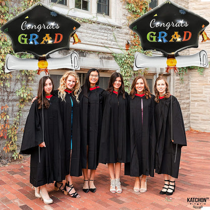 Graduation Balloons Class of 2026 - Big 24 Inch, Graduation Decorations 2026 | Graduations Cap Balloons, Graduation Hat Balloons, Graduation Party Decorations 2026 | Congrats Grad Balloons, KatchOn