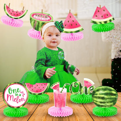 KatchOn One in A Melon Centerpieces –, Pack of 9 | One in a Melon Party Decorations