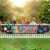 KatchOn, Preschool Graduation Banner 2024-120x20 Inch | Preschool Graduation Yard Sign 2026 | Preschool Graduation Decorations 2026 | Prek Graduation Banner for Prek Graduation Decorations
