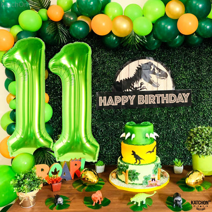 KatchOn, Light Green 11 Balloon Number - Huge, 40 Inch | Neon 11 Balloon, 11 Balloons Number Birthday | 11th Birthday Decorations For Boys Green | Lime Green Balloon 11, Neon 11th Birthday Decorations