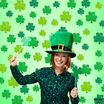 KatchOn, Glitter Shamrock Cutouts for Shamrock Decorations - Pack of 45 | St Patricks Day Cutouts | St Patricks Day Decorations, St Patricks Day Bulletin Board Decorations