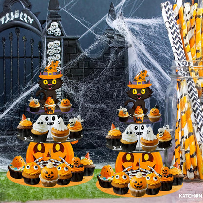 KatchOn Halloween Cupcake Stand, Pack of 2