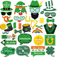 KatchOn, St Patricks Day Photo Booth Props - Pack of 38, St Patricks Day Decorations | St Patricks Day Photo Props, St Patricks Day Selfie Props, Saint Patricks Day Decorations | St Patricks Day Décor