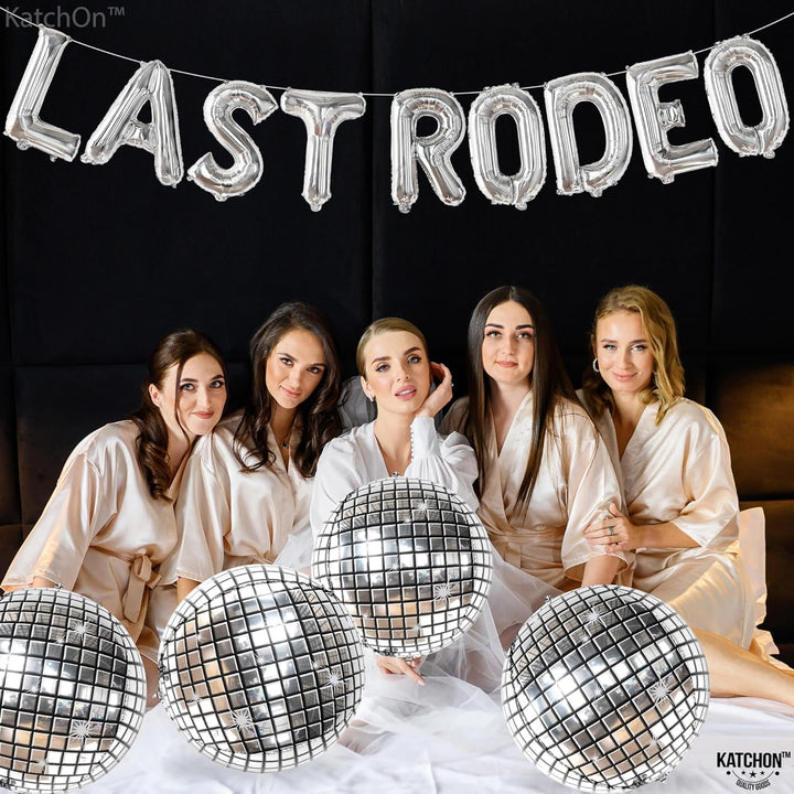 KatchOn, Last Rodeo Balloons - 22 Inch, Pack of 13 | Last Rodeo Bachelorette Decorations, Cowgirl Decorations | Disco Balloons, Last Rodeo Bachelorette Party | Cowgirl Bachelorette Party Decorations