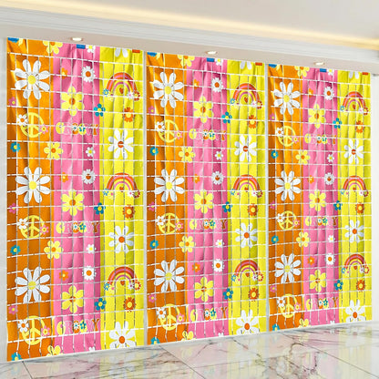KatchOn, Groovy Streamers - Set of 3 | Retro Floral Backdrop for Retro Party Decorations | Spring Party, Two Groovy Party Decorations 60s 70s Birthday Decoration