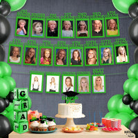 KatchOn, K-12 Graduation Photo Banner 5x7 - Photo Cards 12+6 | Grad Banner 2026 Personalized | Green Grad Picture Display, 2026 Graduation Decorations | Grad Party Decorations 2026