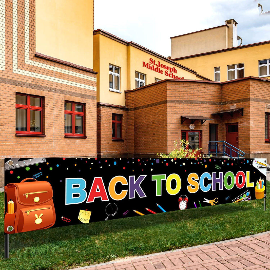 KatchOn Back To School Banner - 120x20 Inch, Back To School Decorations