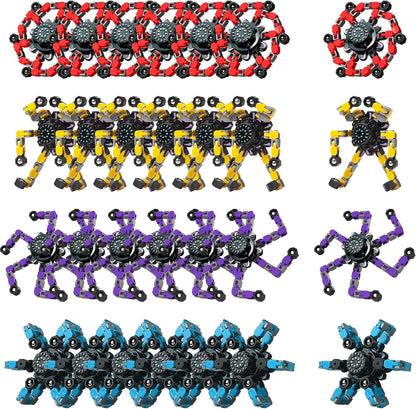 KatchOn, Transformable Fidget Spinners - Pack of 24 | Fidget Toys Bulk, Treasure Box Toys for Classroom | Robot Fidget Spinners for Kids 8-12, christmas gifts for kids, boys | Goodie Bag Stuffers