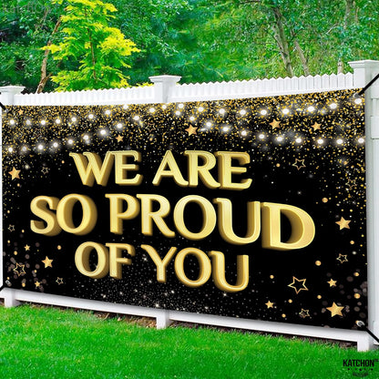 KatchOn, Graduation Hanging Swirls - Pack of 46 | Graduation Hanging Decorations 2024 Graduation Party Decorations | Black and Gold Graduation Decorations 2024 | Graduation Decorations Class of 2024