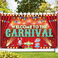 KatchOn, Welcome to the Carnival Banner - XtraLarge 72x44 Inch | Carnival Decorations, Circus Backdrop Banner | Circus Theme Party Decorations, Outdoor Events, Party Games, Photo Props Decor
