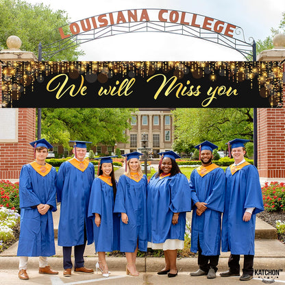 KatchOn, We Will Miss You Banner - 120x20 Inch | We Will Miss You Decorations | Graduation Yard Banner 2026 for Graduation Decorations for Class of 2026 | Farewell Banner, Farewell Decorations Party