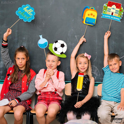 KatchOn Colorful Back to School Photo Booth Props, Pack of 21