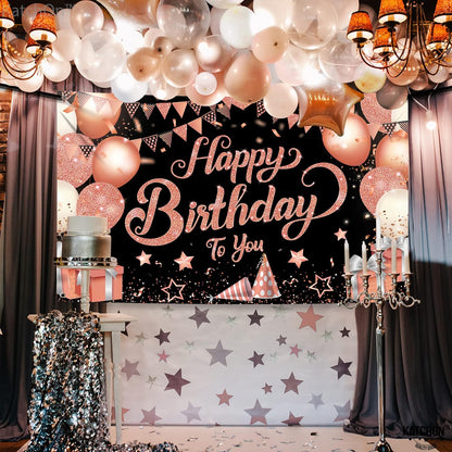 KatchOn, Happy 1st Birthday Banner - 72x44 Inch, Xtralarge | Blue and Silver First Birthday Backdrop for first Birthday Decorations for Boys | Happy Birthday Banner, 1st Birthday Decorations