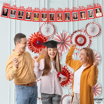 KatchOn, Graduation Decorations 2026 | Felt K-12 Graduation Photo Banner 6x7 - Large, 10 Feet | Class of 2026, Grad Picture Display, 2026 Grad Party Decorations