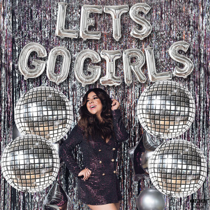 KatchOn, Lets Go Girls Balloons Set - 22 Inch, Pack of 15 | Bachelorette Balloons, Last Disco Bachelorette Party Decorations | Disco balloons, disco Party Decorations | Lets Go Girls Party Decor