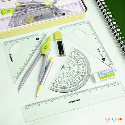 KatchOn Geometry Set for Students - 8 Pieces, Back to School Supplies