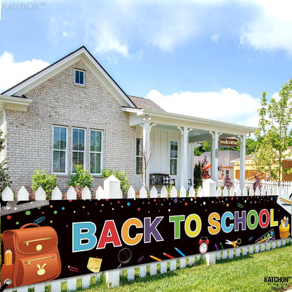 KatchOn Back To School Banner - 120x20 Inch, Back To School Decorations