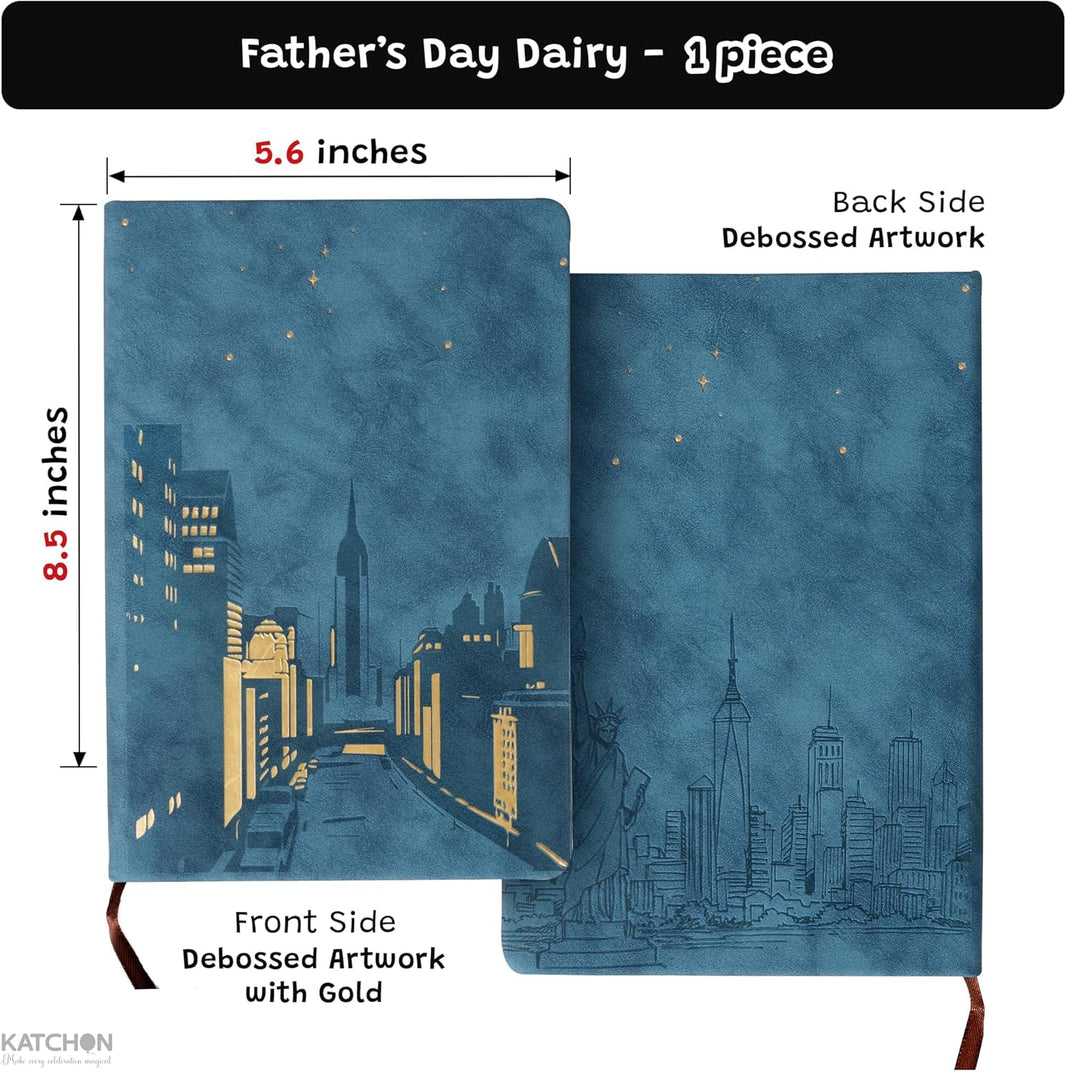 KatchOn, Fathers Day Gift - 8 Inch, Pack of 3 | Diary, Pen, Pen Refill Set | Fathers Day Gift For Dad | Graduation Gifts For Men