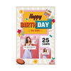 Happy Birthday Retro - Customizable 'Years' and 'Photo' Poster