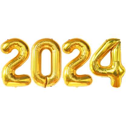KatchOn, Gold 2024 Balloons Number - Giant, 42 Inch | 2024 Graduation Decorations | Graduation 2024 Balloon for Graduation Decorations Class Of 2024, Graduation Balloons | Graduation Party Decorations