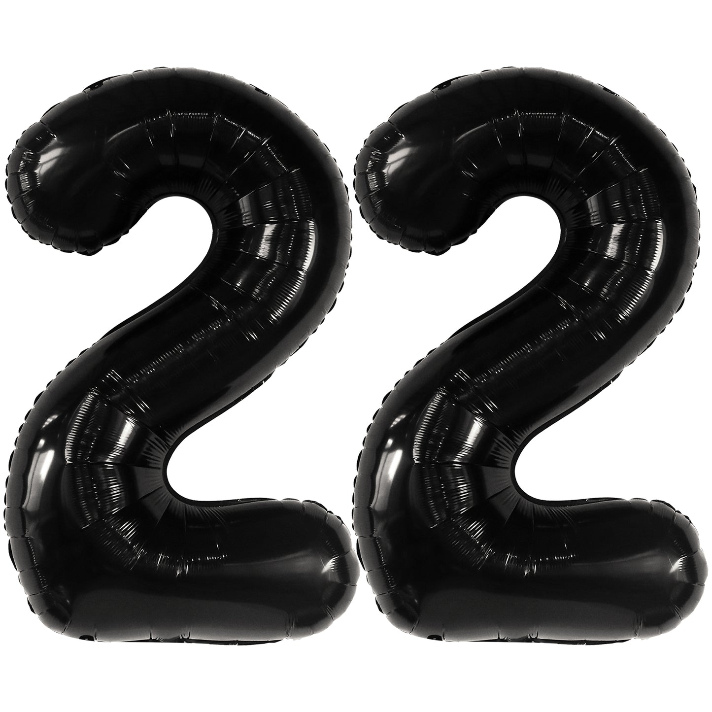 KatchOn, 22 Balloon Number Black - 40 Inch, 22 Number Balloons | Black 22 Balloons for 22 Birthday Decorations for Men | Number 22 Balloons | 22 Black Balloons for 22 Birthday Decorations for Women