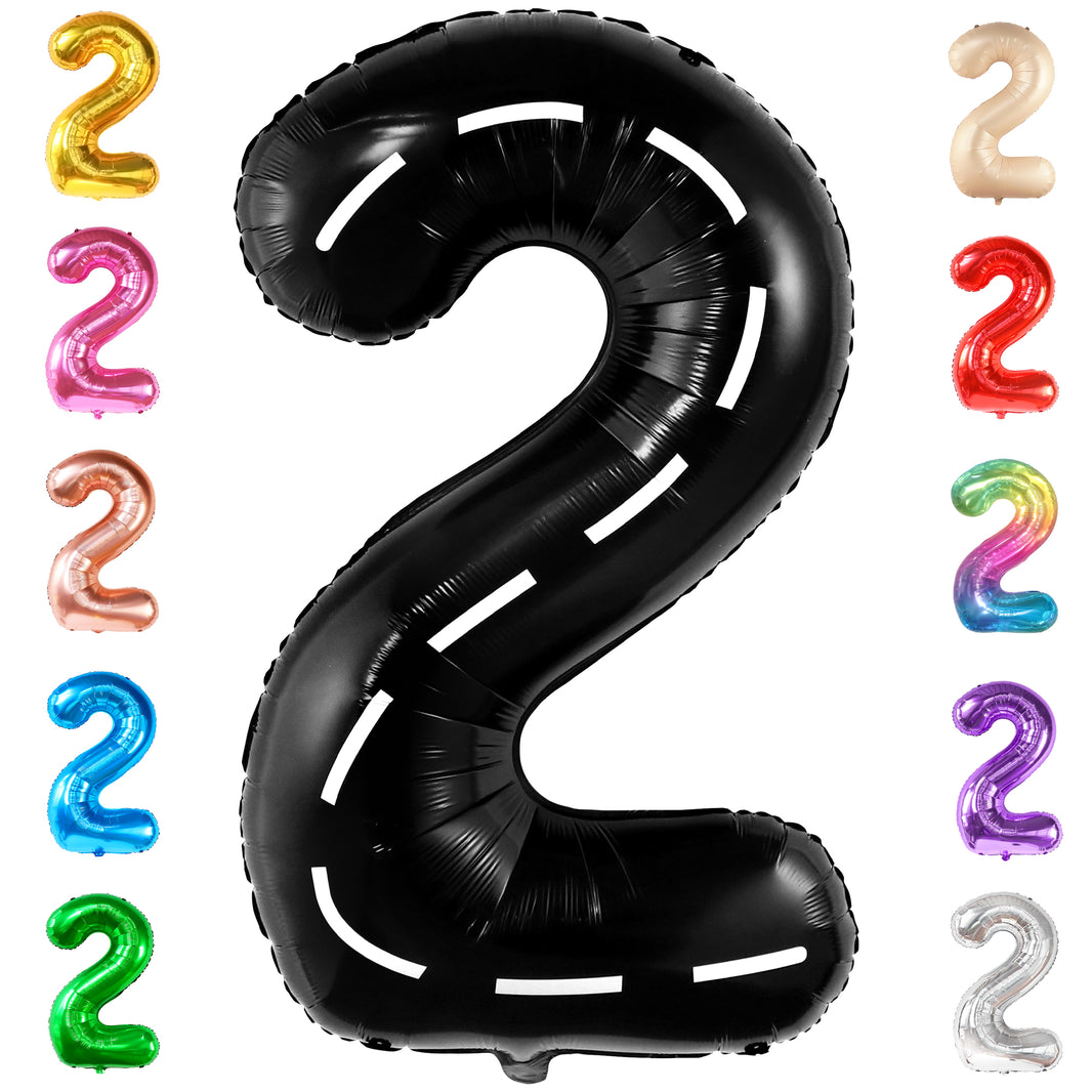 KatchOn, Giant Two Fast Balloons - 40 Inch | Number 2 Balloon for Two Fast Birthday Decorations | Two Fast Party Decorations, 2 Fast Birthday Decorations | Two Fast Two Curious Birthday Decorations