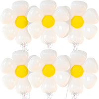KatchOn, Big Groovy Balloons, 30 Inch - Pack of 6 | Two Groovy Party Decorations | Daisy Balloons, Spring Party Decorations | Daisy Birthday Party Decorations | Groovy Balloon Arch, Floral Balloons