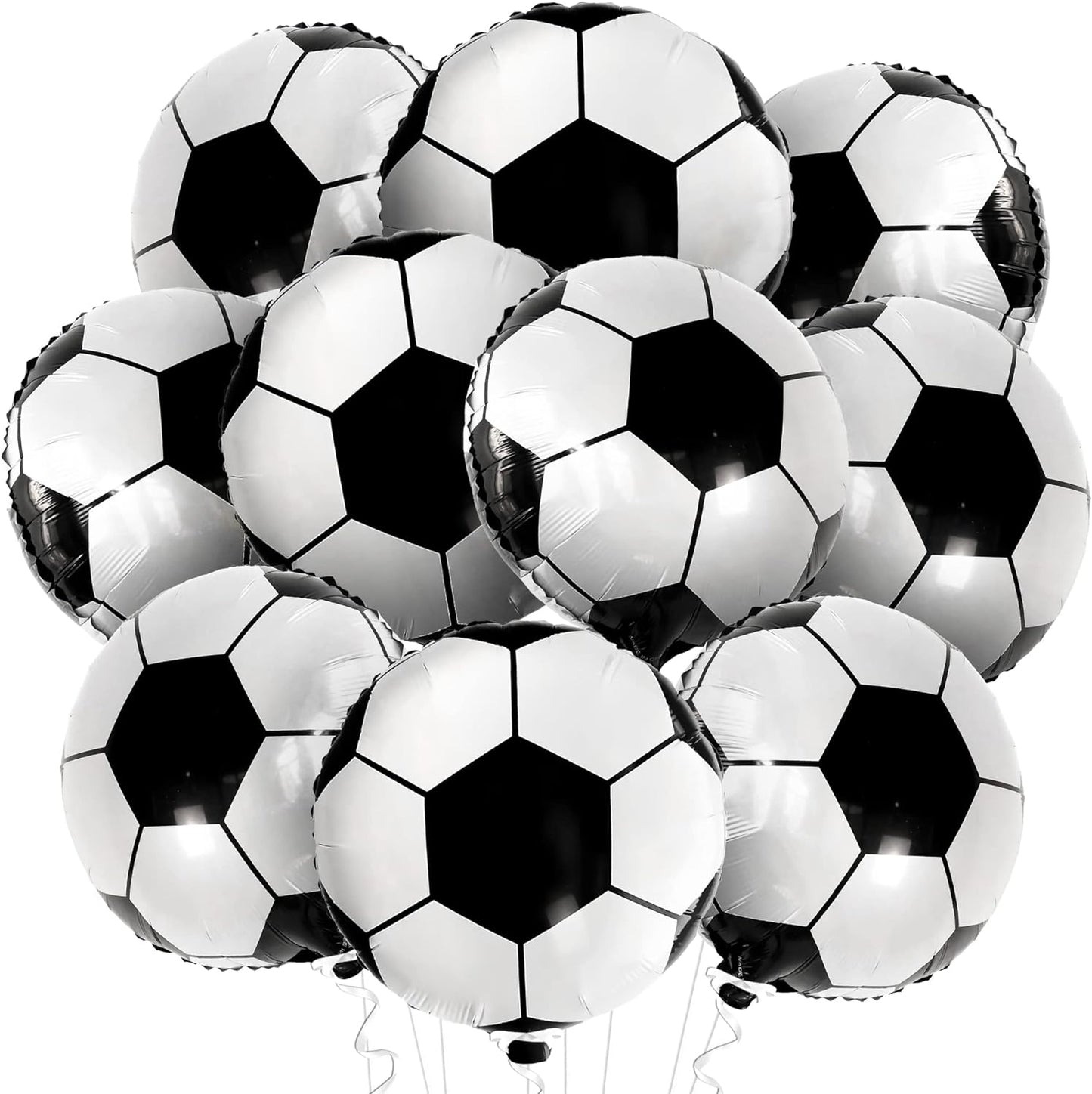 KatchOn, 10 Pcs Soccer Balloons Decorations for Party - 18 Inch, Soccer Ball Balloons | Soccer Balloon arch kit, Soccer Party Decorations | Soccer Birthday Party Supplies | Soccer Birthday Decorations