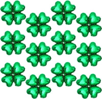 KatchOn, Pack of 12, St Patricks Day Balloons - 18 Inch, Shamrock Balloons | 4 leaf Clover Balloons for St Patricks Day Decorations | Lucky Balloons for Shamrock Decorations | St Patricks Balloons
