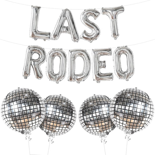 KatchOn, Last Rodeo Balloons - 22 Inch, Pack of 13 | Last Rodeo Bachelorette Decorations, Cowgirl Decorations | Disco Balloons, Last Rodeo Bachelorette Party | Cowgirl Bachelorette Party Decorations